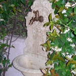 particolare casa verde mare